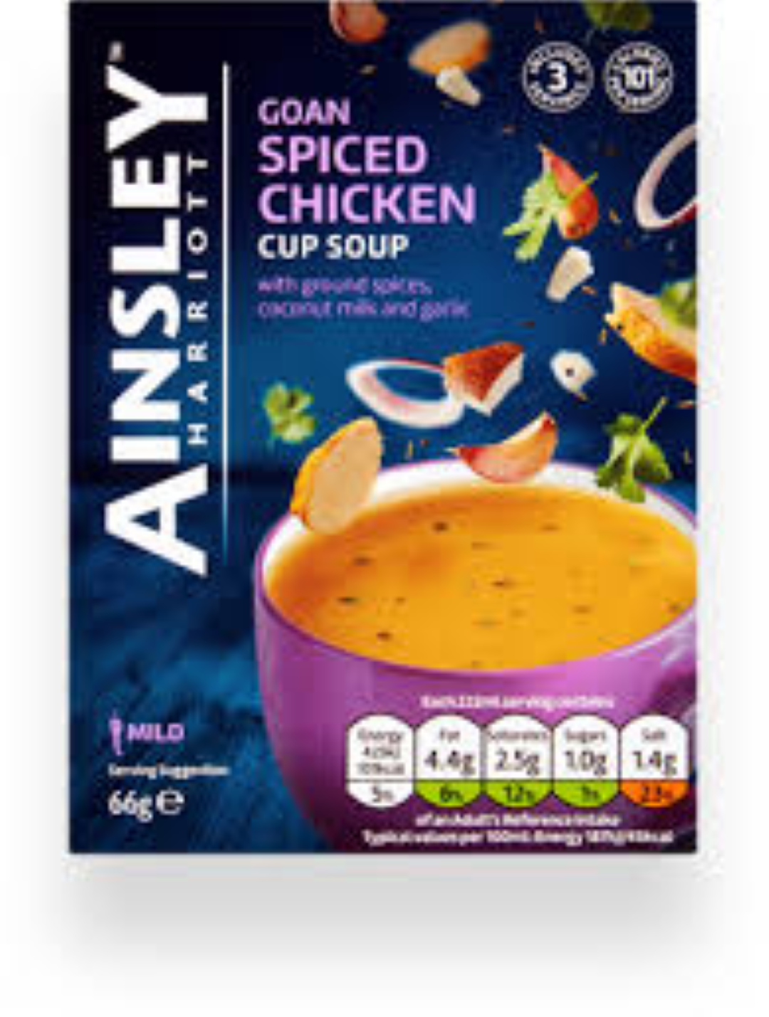 AINSLEY HARRIOT CUP A SOUP SPICED CHICKEN 3S